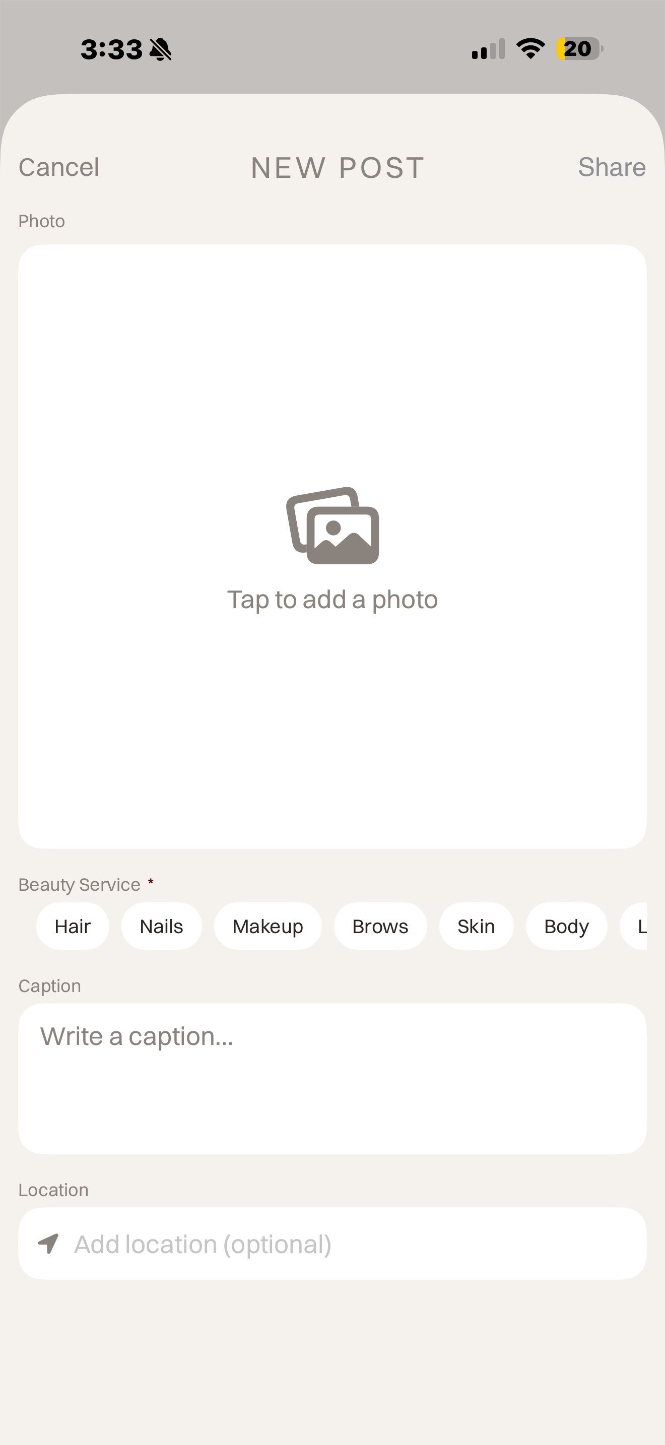 Create post — pro only